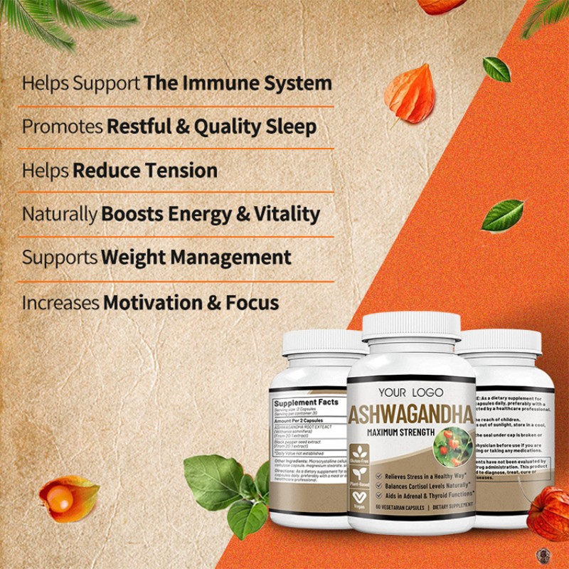 Ashwagandha Capsules Factory - Vegan Friendly Extract Support