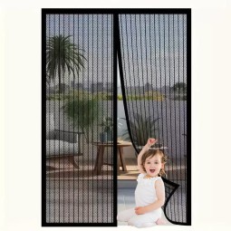Summer Door Curtain Factory - 2025 Breathable Mesh Full Magnetic