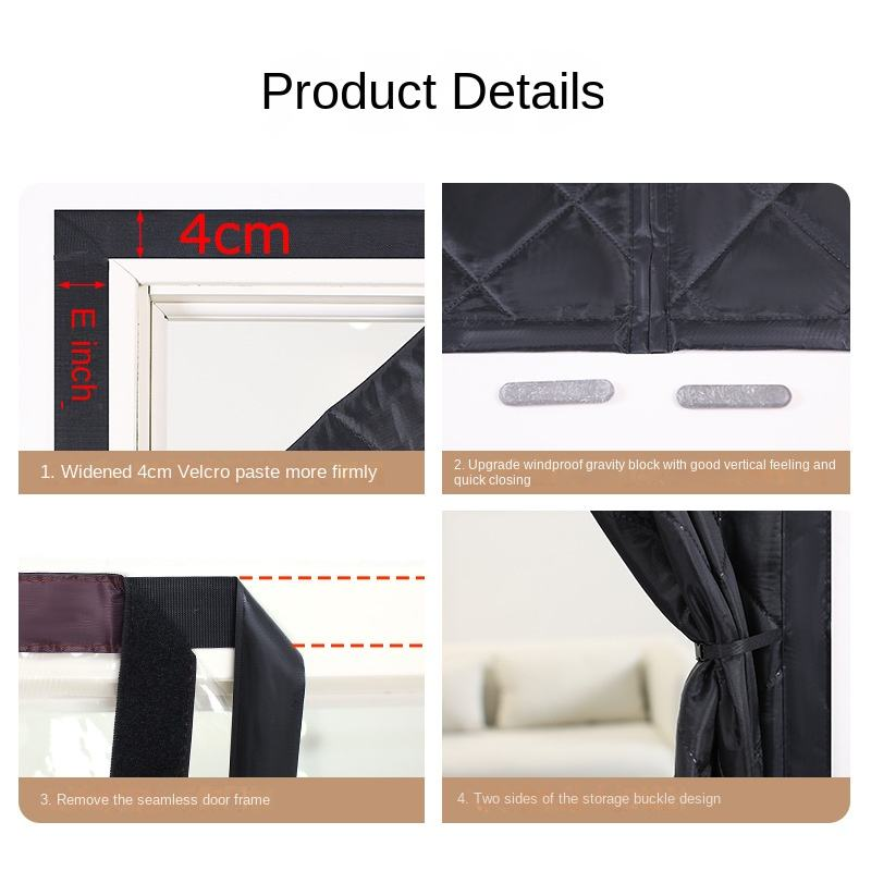 Magnetic Door Curtain Factory - Modern Winter Thickened Air Conditioning