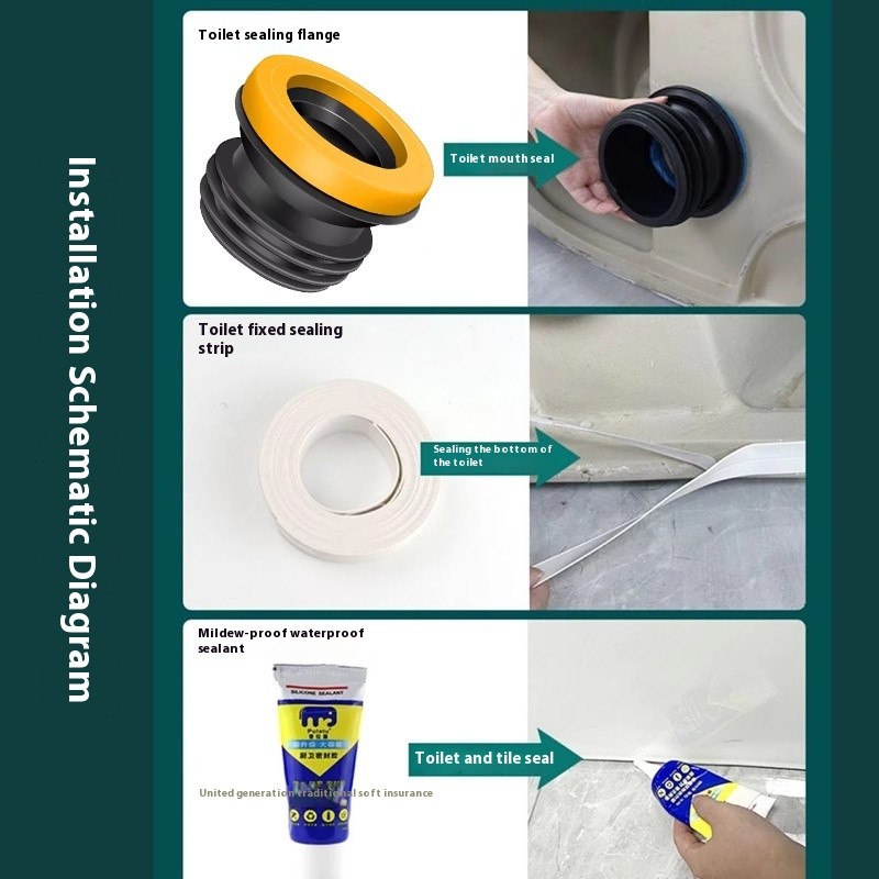 Toilet Sealing Ring Factory - Modern Thick Silicone Deodorant Flange