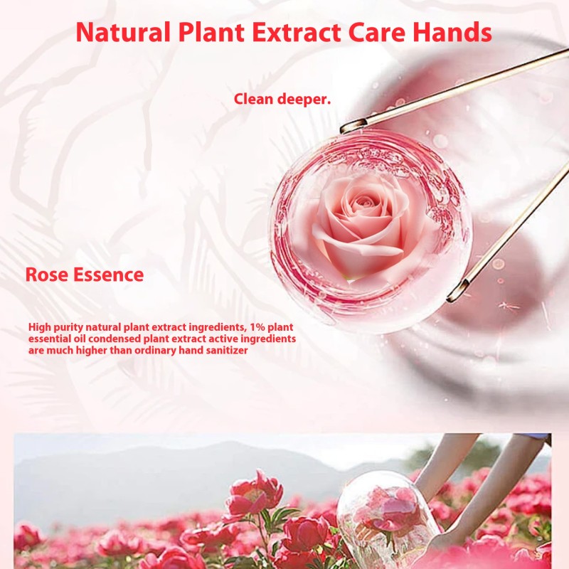 Hand Sanitizer Cream Factory - Wholesale Herbal Chiba Rose 300ml