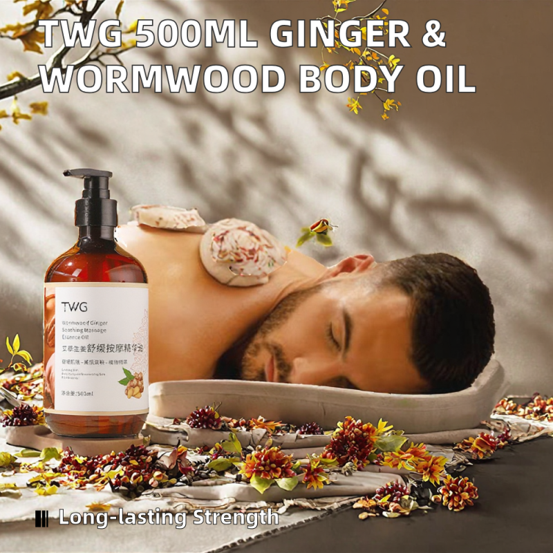 Massage Oil Factory - 500ml Therapeutic Grade Hot Ginger Wormwood