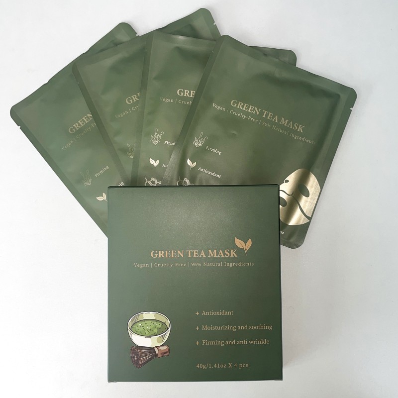 Green Tea Mask - Wholesale Polyphenols Sodium Hyaluronate