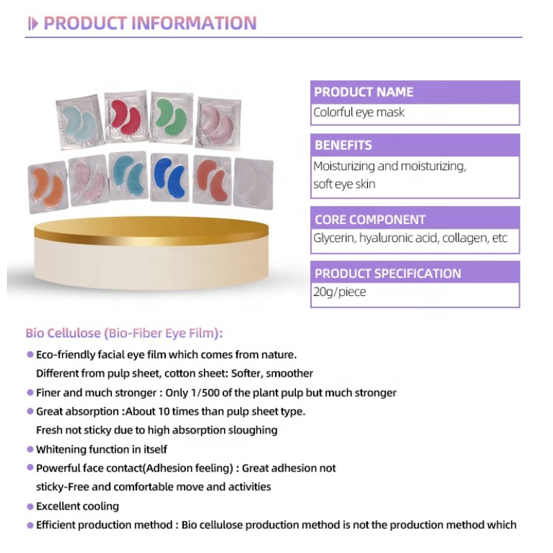 Crystal Eye Mask - Private Label Sodium Hyaluronate