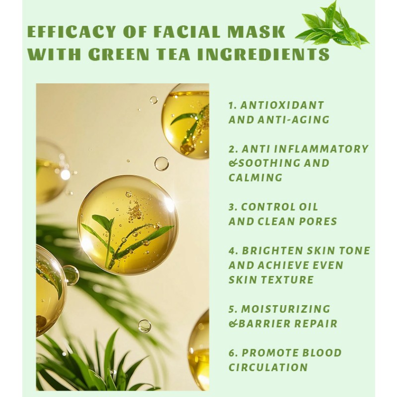 Green Tea Mask - Private Label Plant Extracts Matcha