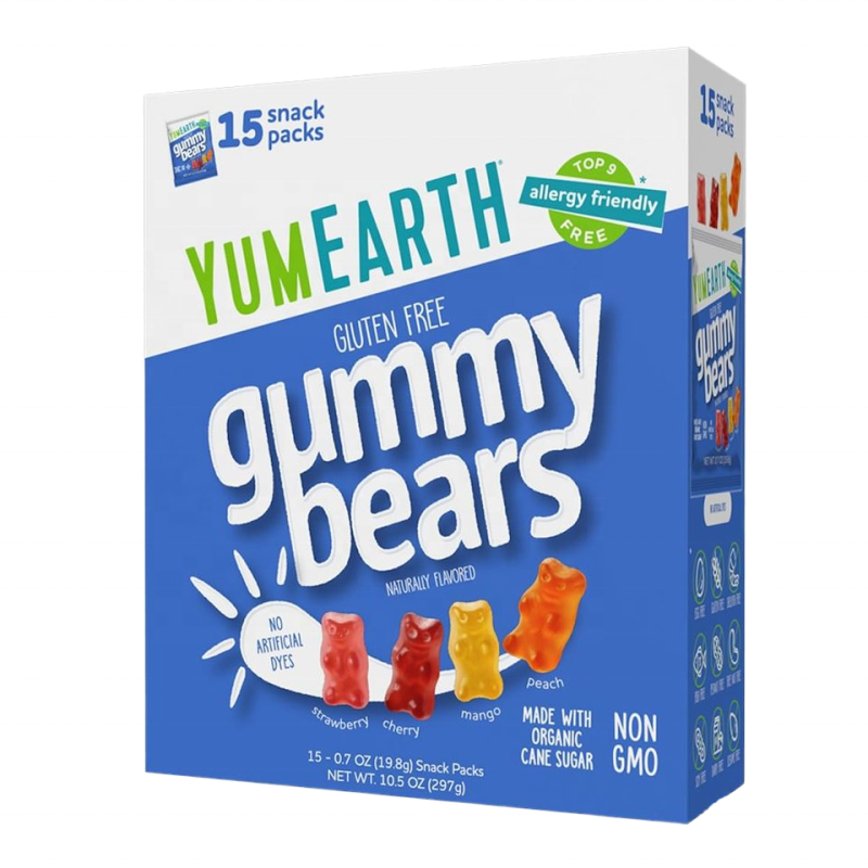 Organic Gummy Bears - Natural Fruit Vegan Gluten Free