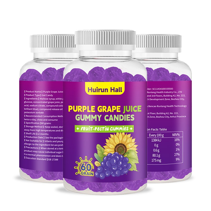 Purple Grape Gummies - OEM Juice Pectin Custom