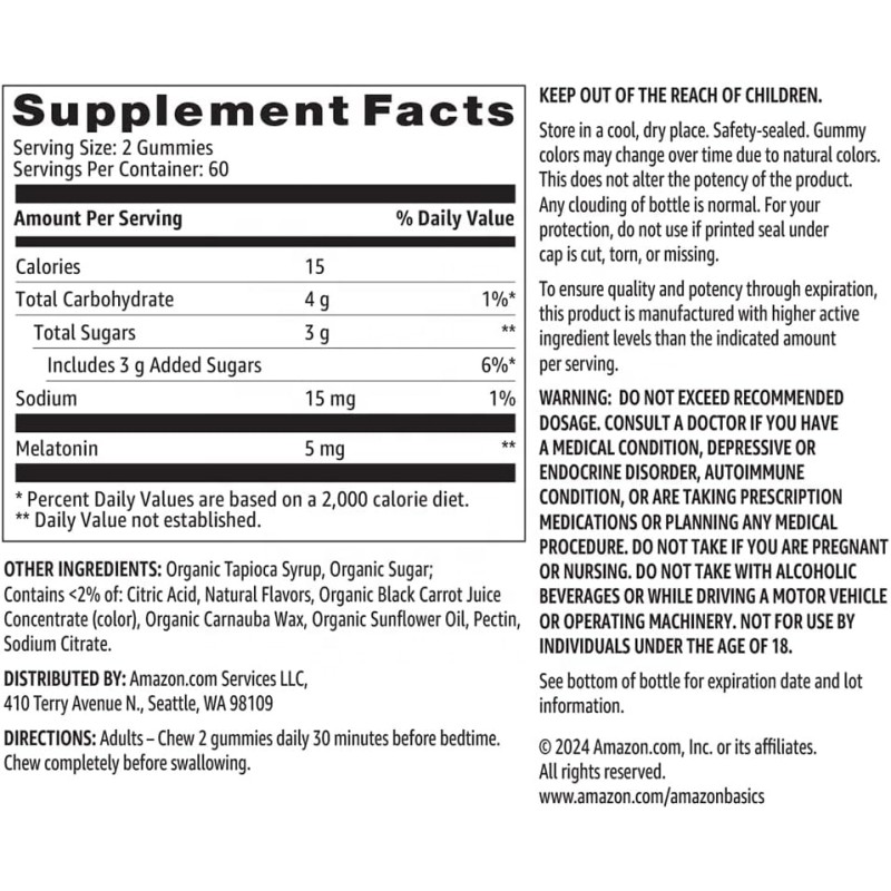 Sleep Gummies - Melatonin Vegetarian Gluten Free