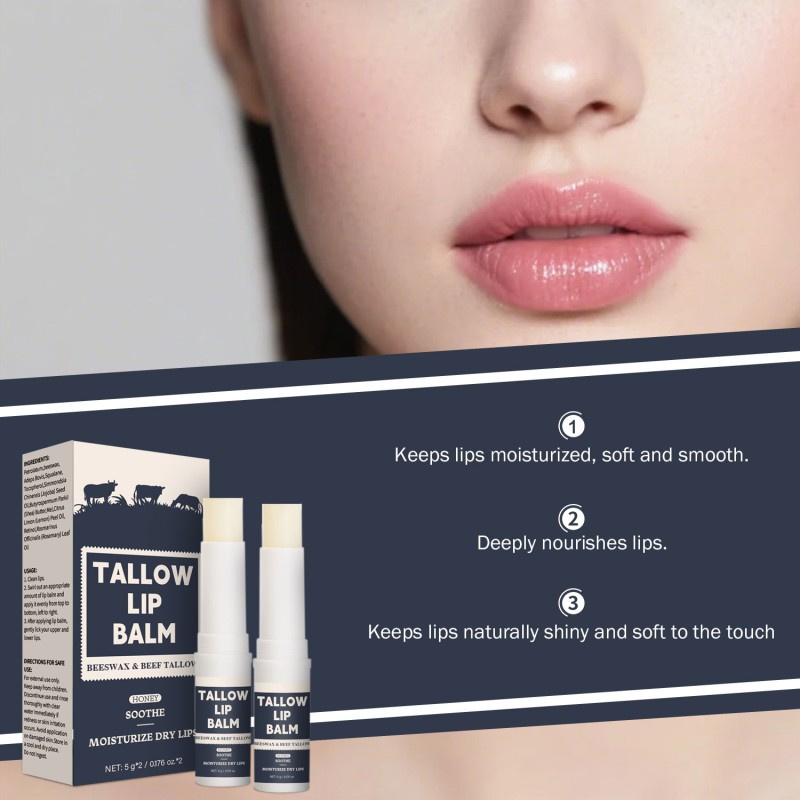 Avocado Lip Balm - Deep Hydration Barrier Repair