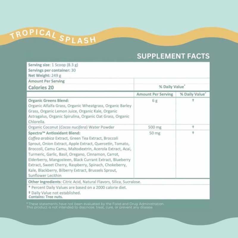 OEM Immune boost Herbal Supplements Superfood Super Greens Super Food Green Mixed Powder Super Greens Powder