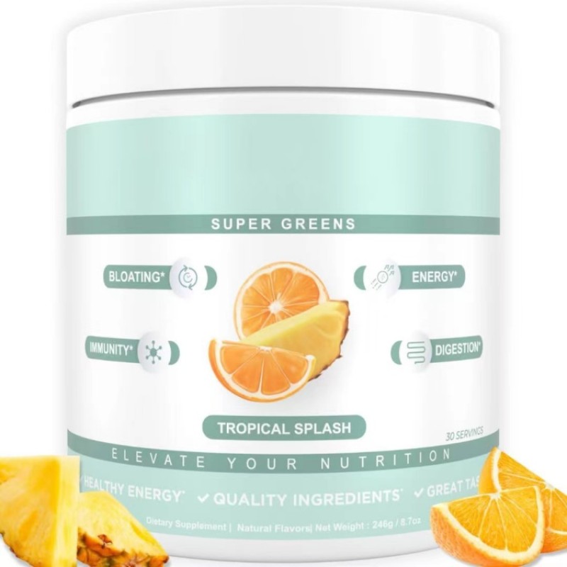 OEM Immune boost Herbal Supplements Superfood Super Greens Super Food Green Mixed Powder Super Greens Powder