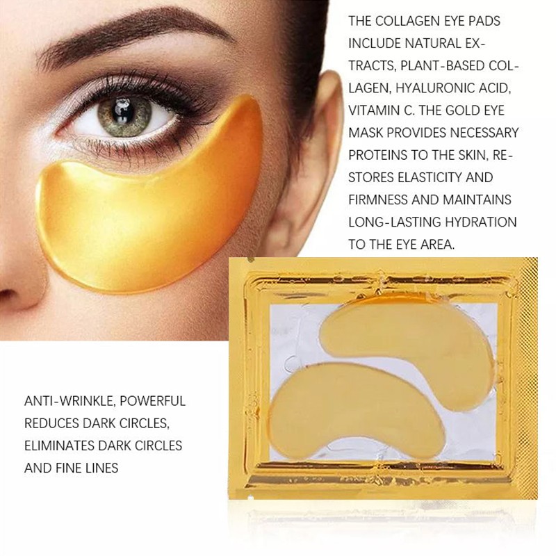 Gel Eye Mask Manufacturer - Custom Gold Foil Herbal