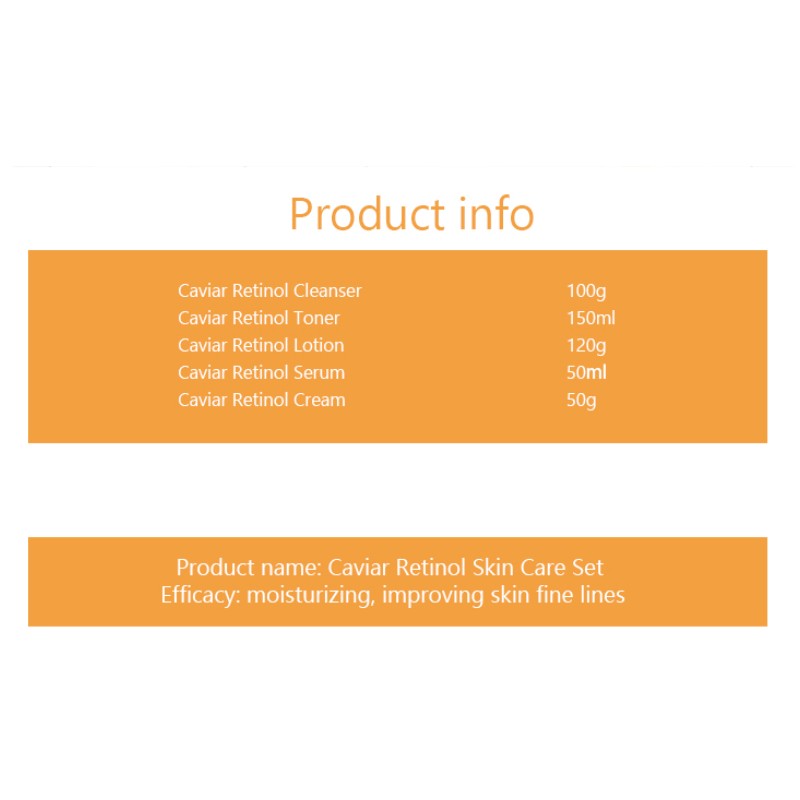 Skin Care Set Supplier - Private Label Caviar Retinol