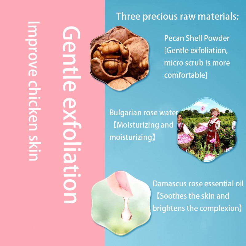 Rose Body Scrub Manufacturer - Wholesale 250G Brightening