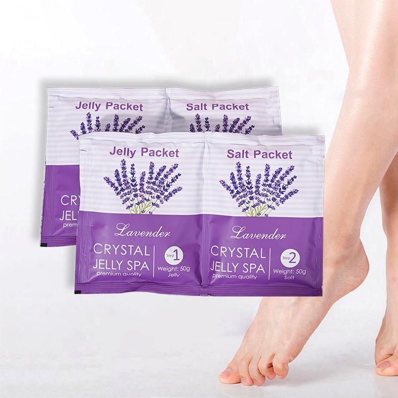 Foot Spa Salt Supplier - Custom Lavender Crystal Jelly