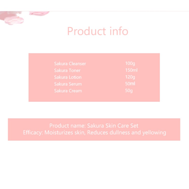 Beauty Cosmetic Set Factory - Custom Japan Sakura Formula
