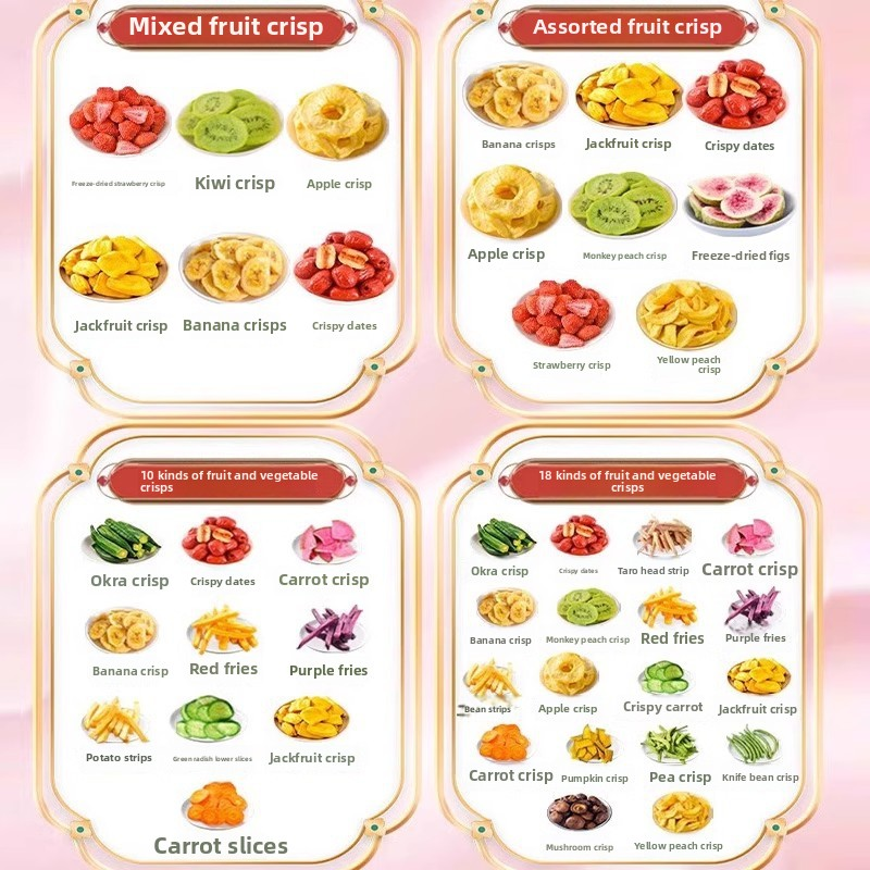 Freeze Dried Snacks Manufacturer - Mixed Fruit Vegetables Crispy Kids