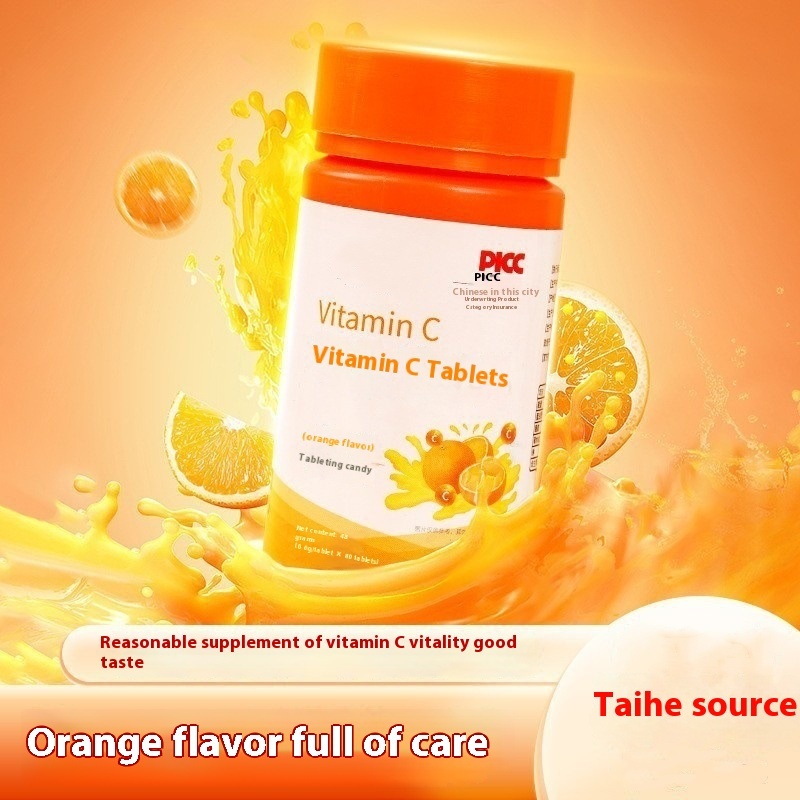 Chewable Tablets Manufacturer - Coated Vitamin C Sweet Orange Mint