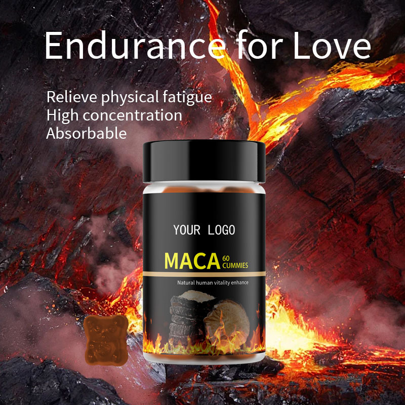 Maca Gummies Manufacturer - Hard Texture Mint Coating Cross Border