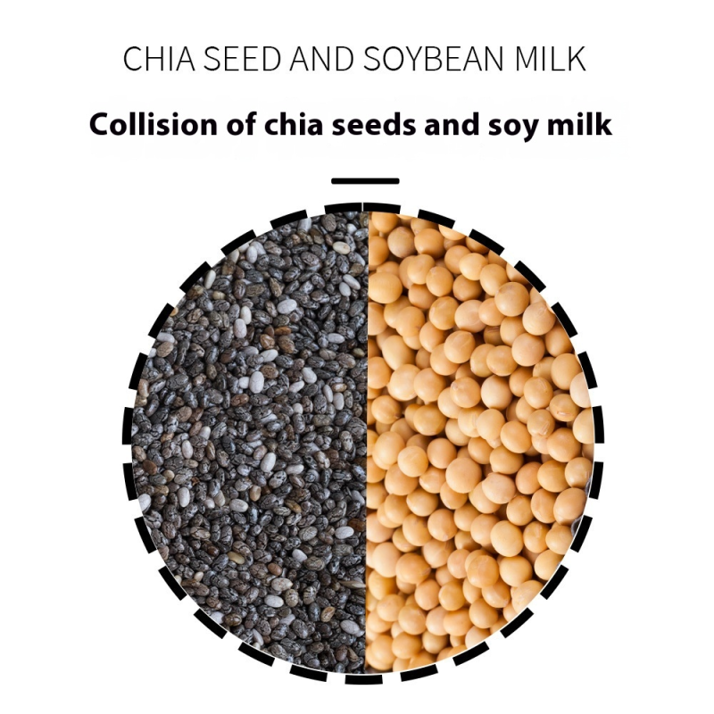 Meal Replacement Powder Factory - Chia Seed Soy Milk Colorful Barrel