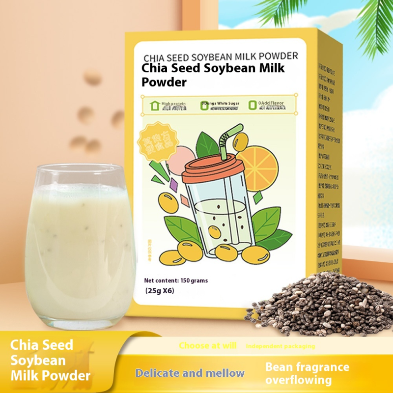 Meal Replacement Powder Factory - Chia Seed Soy Milk Colorful Barrel