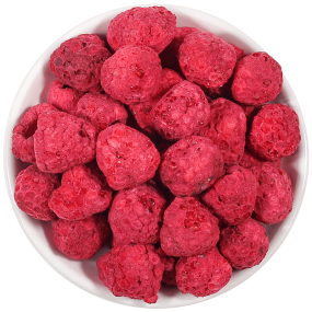 Freeze Dried Fruit Manufacturer - Whole Raspberry Crumbs Cake Decoration