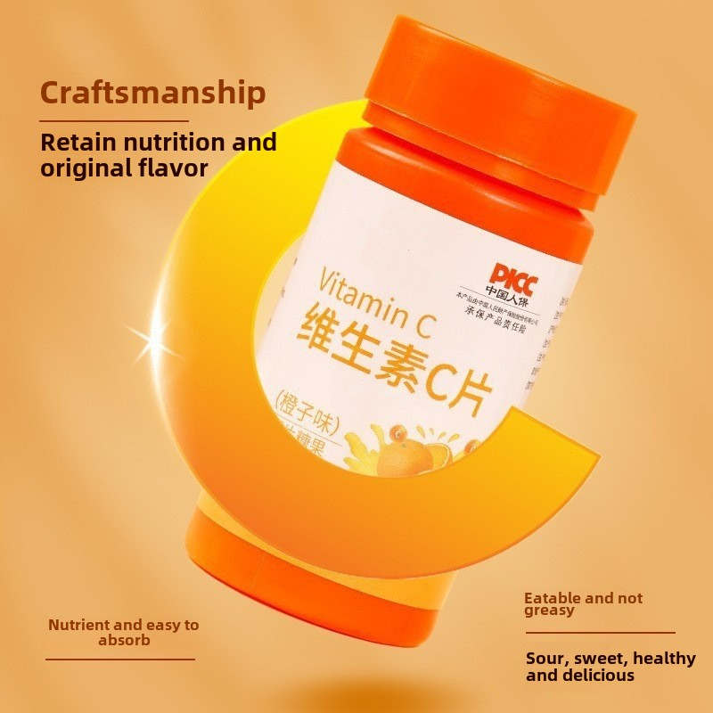 Chewable Tablets Manufacturer - Coated Vitamin C Sweet Orange Mint