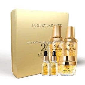24K Gold Serum Supplier - OEM Korean Whitening Set