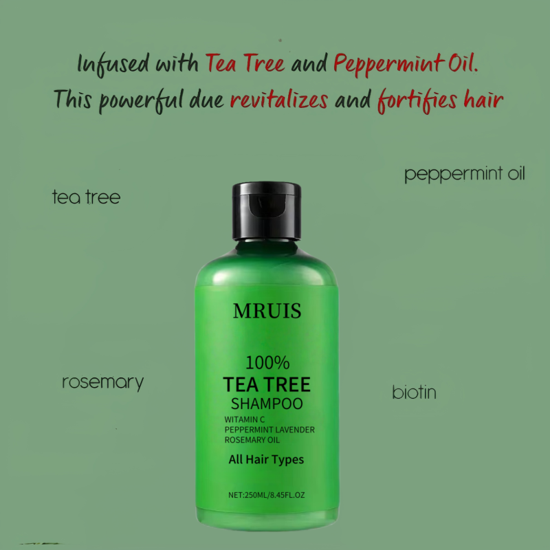 Hair Care Set Supplier - OEM Tea Tree Black Shampoo