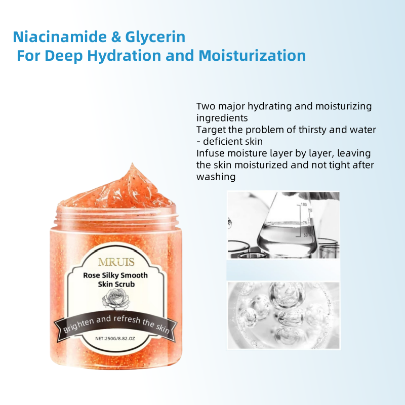 Body Scrub Manufacturer - Bulk Organic Rose Whitening