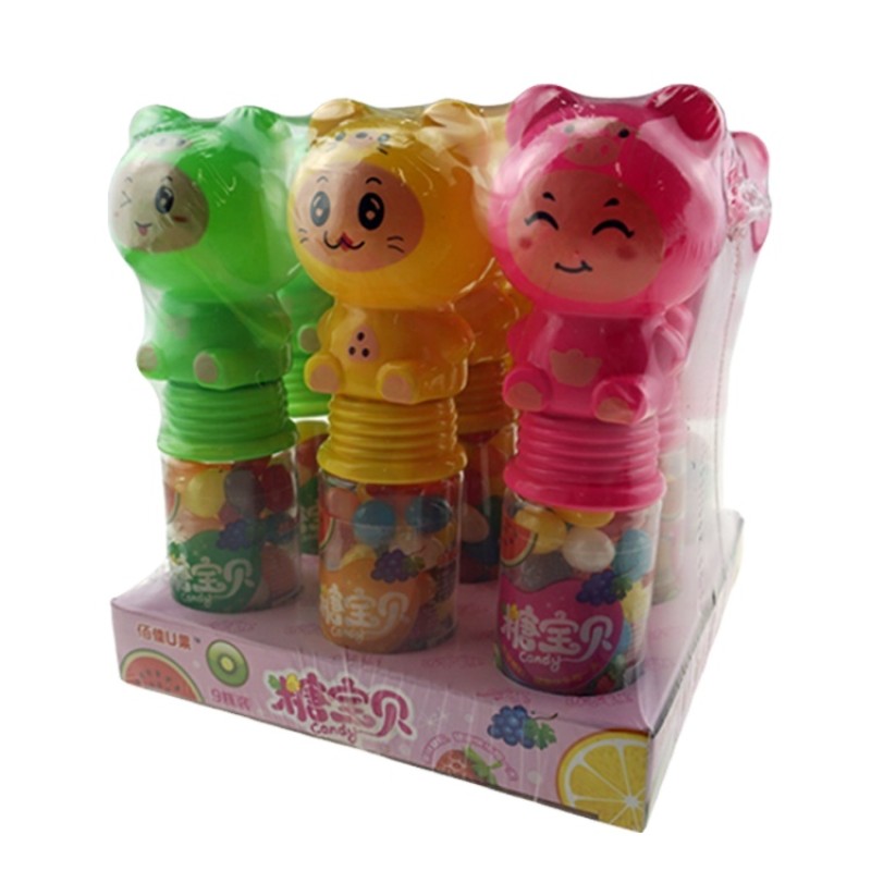 Light Toy Supplier - Custom Cartoon Fruit Jelly Bean Candy