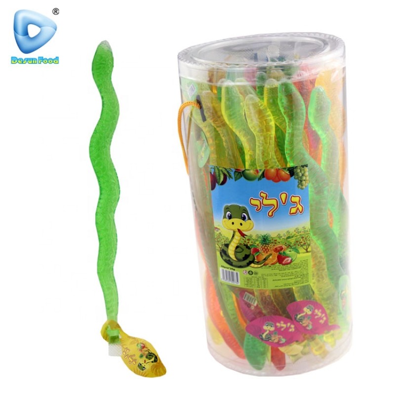 Colorful Snake Shape Fruit Jelly Manufacturer - Sweet