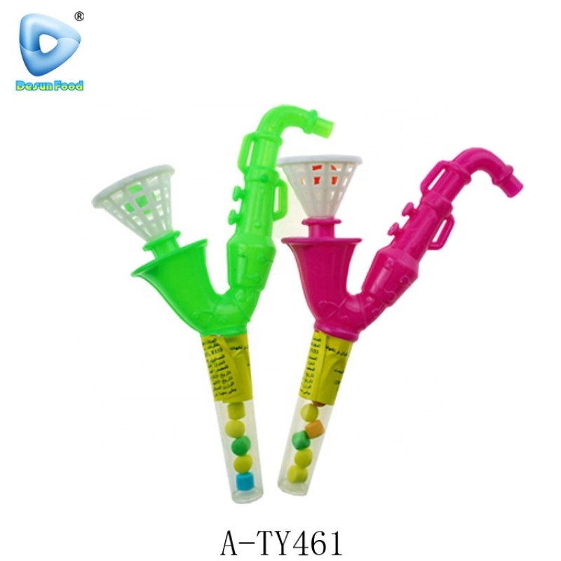 Plastic Trumpet Toys Manufacturer - Custom with Candy