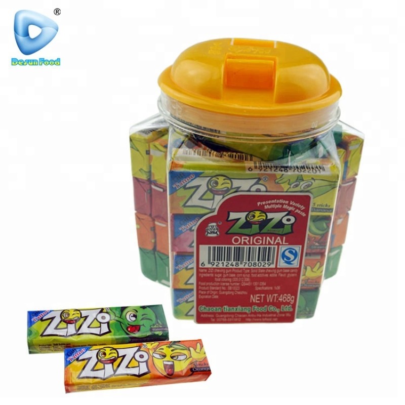 Fruit Flavour Chewing Gum Factory - 5 Stick with Tattoo