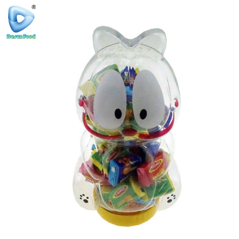 Cartoon Animal Jar Bubble Gum Supplier - With Tattoo