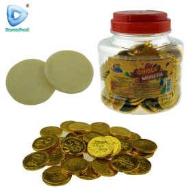 Gold Coin Bubble Gum Factory - In Jar