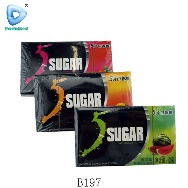 Halal Fruit Chewing Gum Supplier - 5 Stick