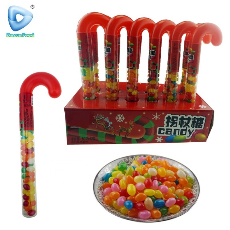 Jelly Bean Candy Manufacturer - OEM Custom Christmas Plastic Cane