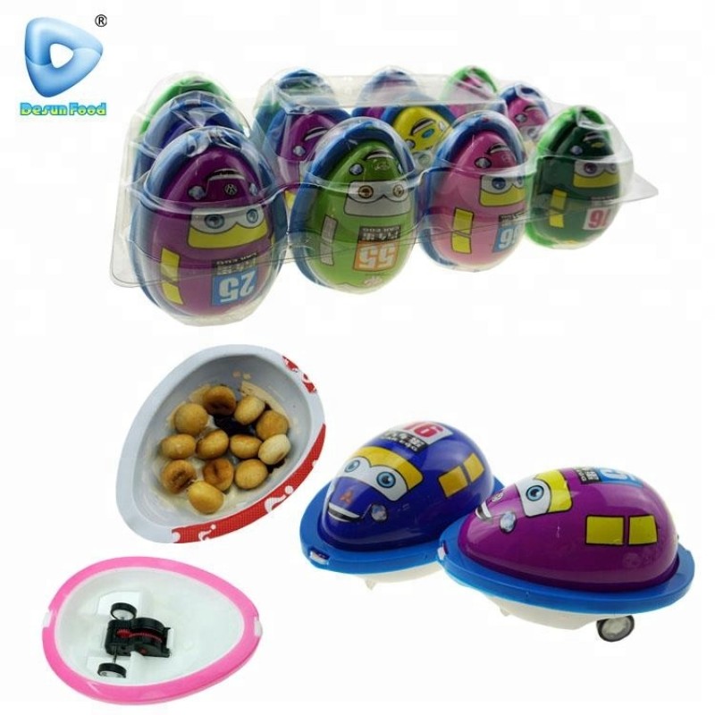 Car Shape Egg Chocolate Factory - With Biscuit