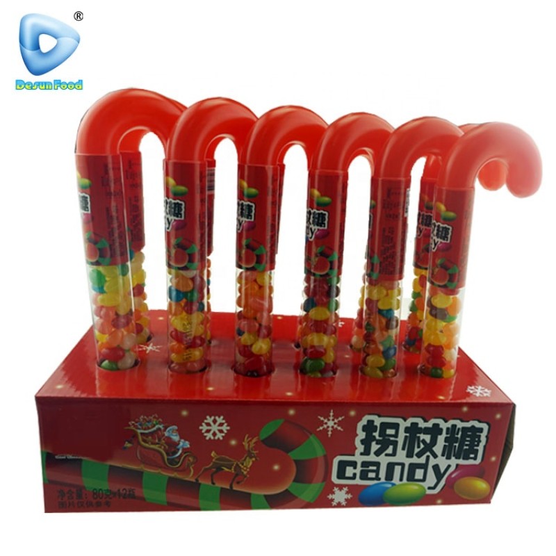 Jelly Bean Candy Manufacturer - OEM Custom Christmas Plastic Cane
