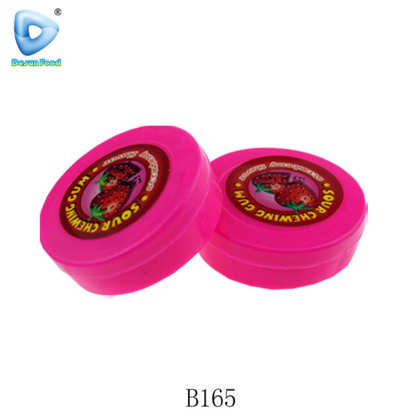 Strawberry Bubble Gum Supplier - With Sour Powder