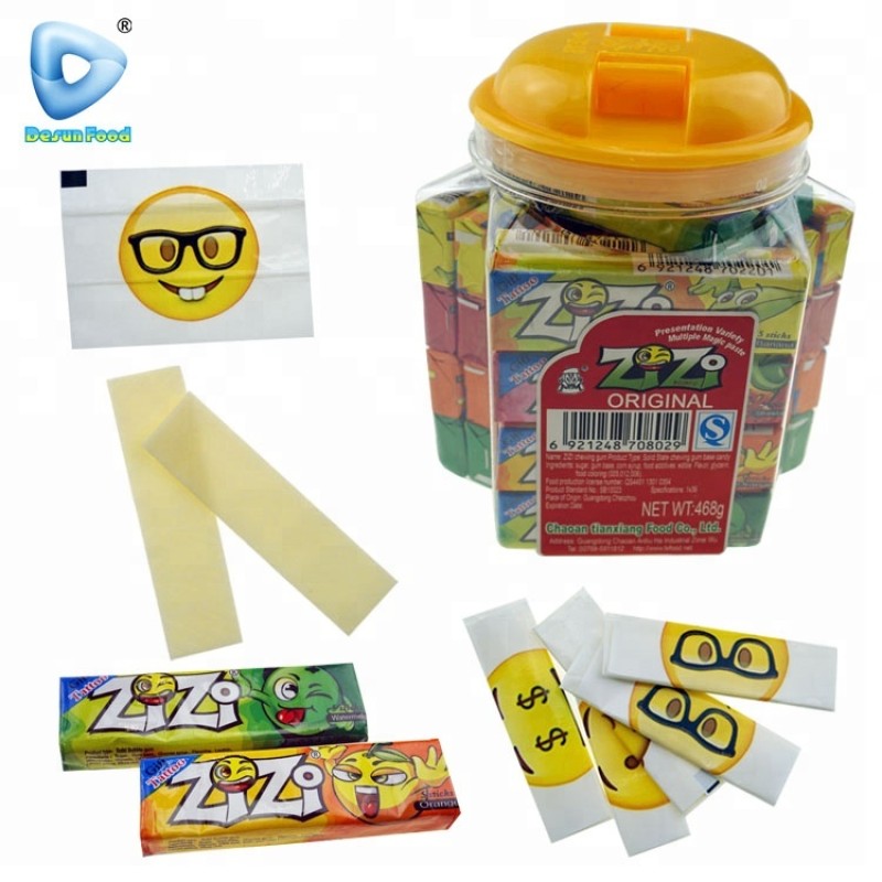 Fruit Flavour Chewing Gum Factory - 5 Stick with Tattoo