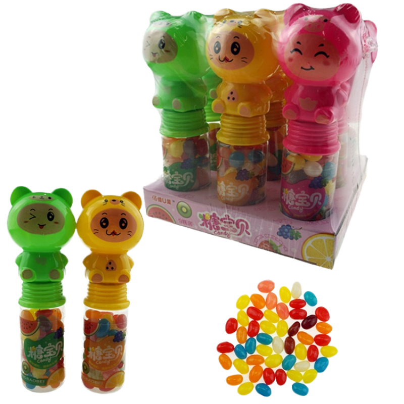 Light Toy Supplier - Custom Cartoon Fruit Jelly Bean Candy