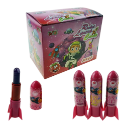 Rocket Shape Lipstick Lollipop Supplier - Fruit Flavour