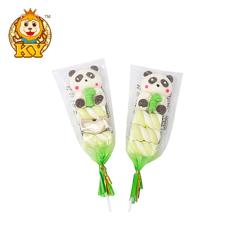 Panda Shape Marshmallow Lollipop Manufacturer - Wholesale Custom Big Size in Box