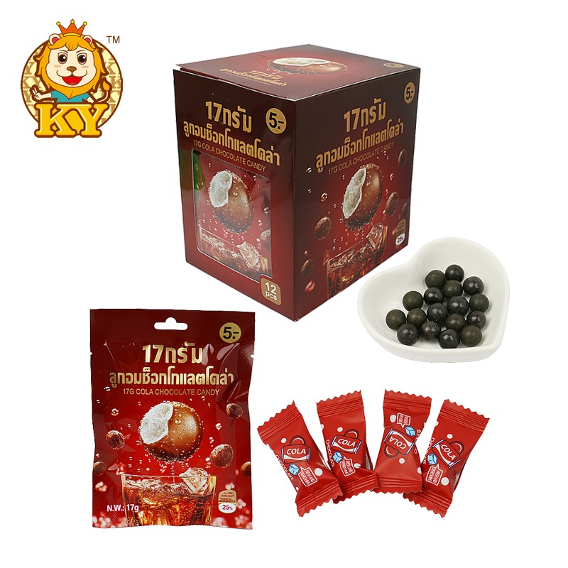 Solid Chocolate Ball Candy Factory - Wholesale Sour Fruit Flavor for Kids