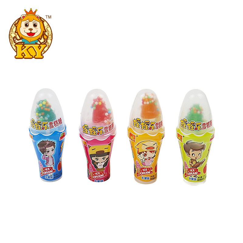 Ice Cream Shaped Lollipop Factory - Wholesale Fruity Nipple with Sour Powder