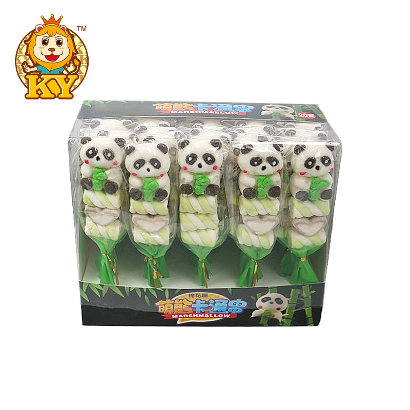Panda Shape Marshmallow Lollipop Manufacturer - Wholesale Custom Big Size in Box