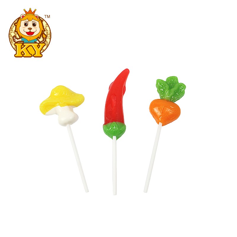 Vegetable Shape Lollipop Supplier - New Arrival Factory Custom Hard Candy