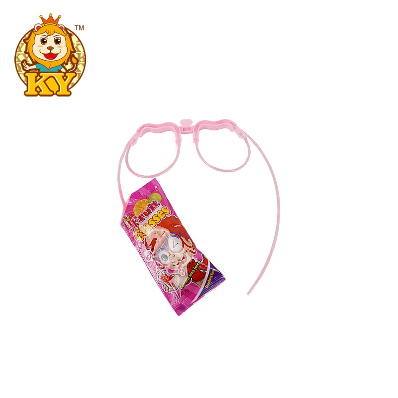 Cartoon Glasses Toys with Liquid Candy Factory - Wholesale Fruity Sour Jam